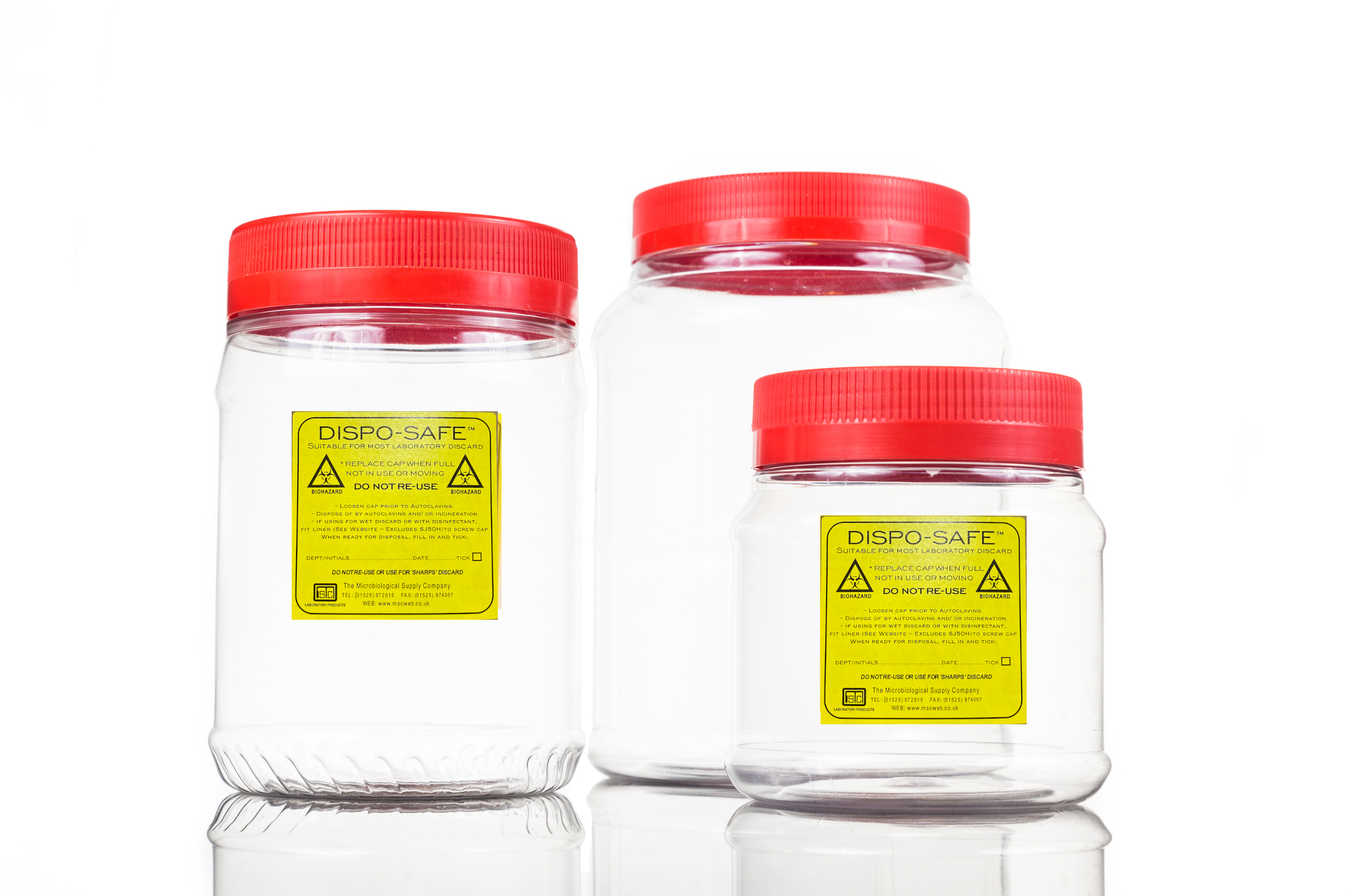 Dispo-Safe Lab Waste Jars